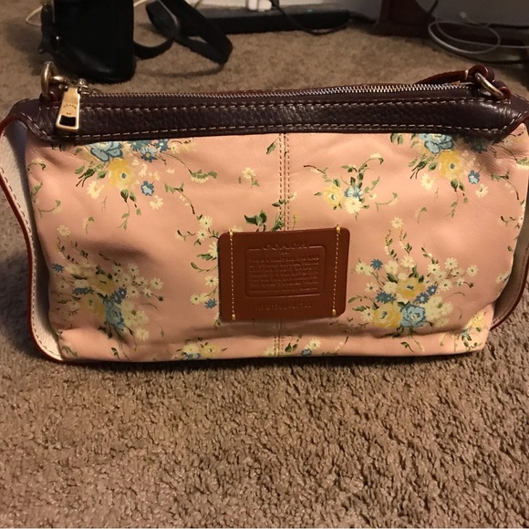 Coach Floral Purse Hobo Handbag K1780-86760 - Picture 1 of 7